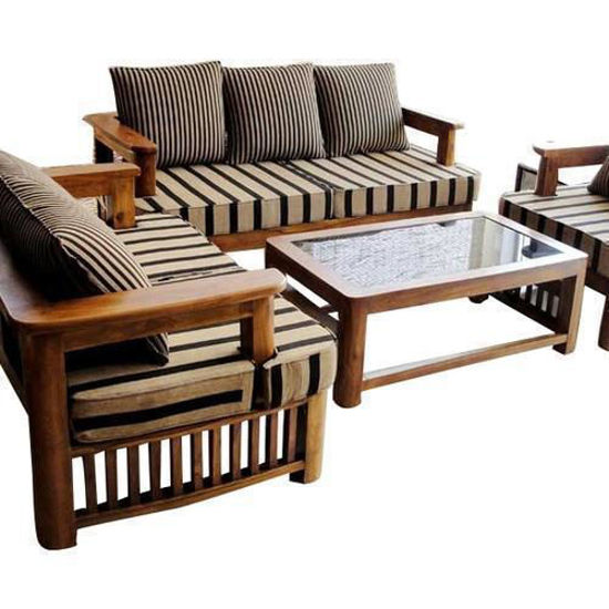 صورة Box Design Wooden Sofa